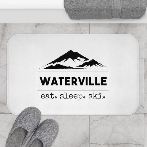 ski decor bath mat