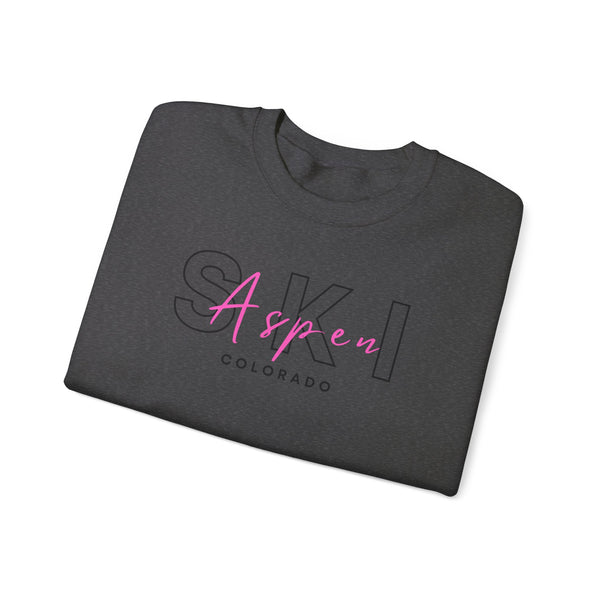 Ski Aspen Colorado - Unisex Crewneck Sweatshirt, Ski Lovers Gifts