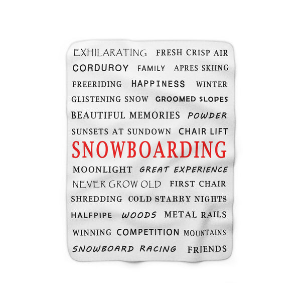 Snowboarding - Fleece Blanket