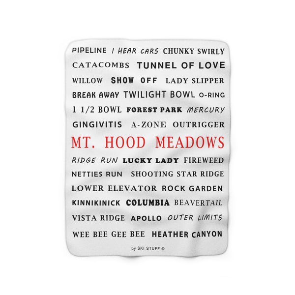 Mount Hood Meadows - Fleece Blanket