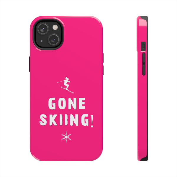 Gone Skiing Pink - Tough Phone Case, Case-Mate