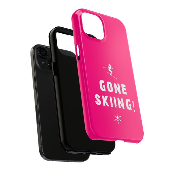 Gone Skiing Pink - Tough Phone Case, Case-Mate