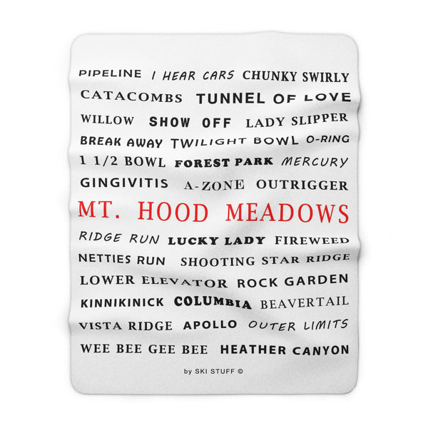 Mount Hood Meadows - Fleece Blanket