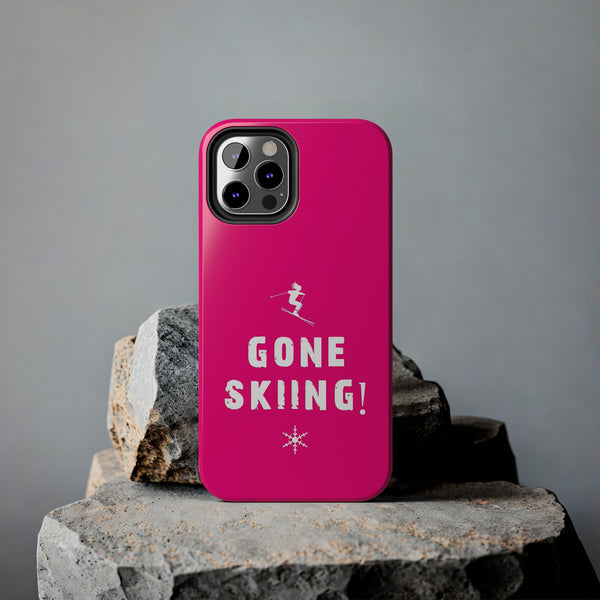 Gone Skiing Pink - Tough Phone Case, Case-Mate