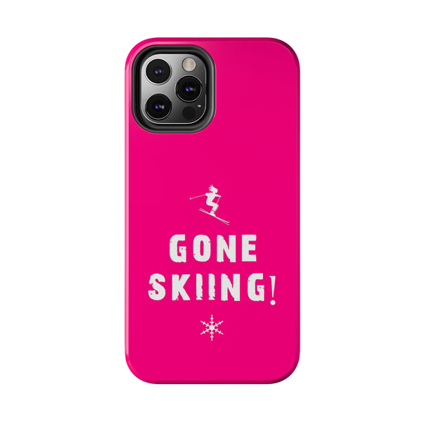 Gone Skiing Pink - Tough Phone Case, Case-Mate