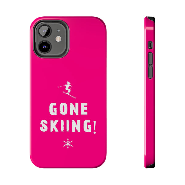 Gone Skiing Pink - Tough Phone Case, Case-Mate