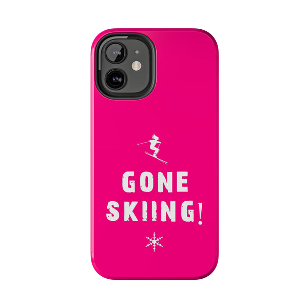 Gone Skiing Pink - Tough Phone Case, Case-Mate