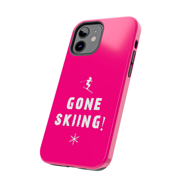 Gone Skiing Pink - Tough Phone Case, Case-Mate