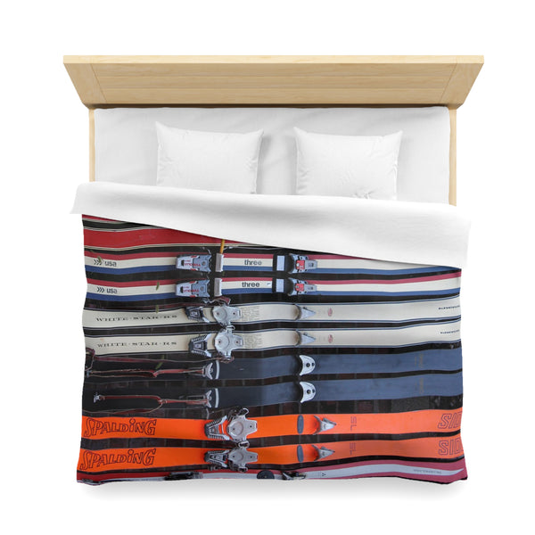 Vintage Ski Collection - Microfiber Duvet Cover