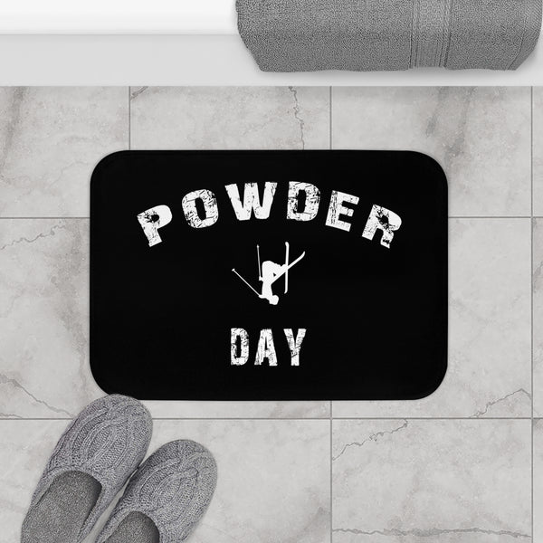 Powder Day Black - Bath Mat