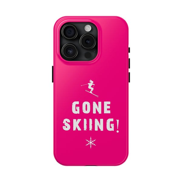 Gone Skiing Pink - Tough Phone Case, Case-Mate