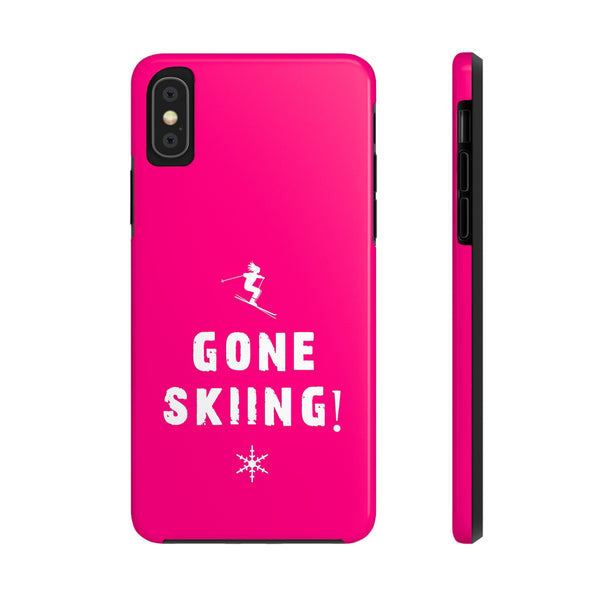 Gone Skiing Pink - Tough Phone Case, Case-Mate