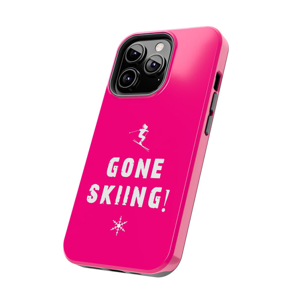 Gone Skiing Pink - Tough Phone Case, Case-Mate