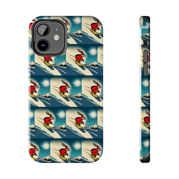 Skiing Bunny - Tough Phone Case, Case-Mate