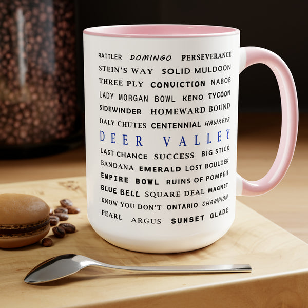 Deer Valley - Two-Tone Coffee Mug, 15oz