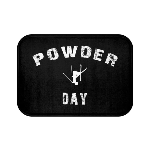 Powder Day Black - Bath Mat