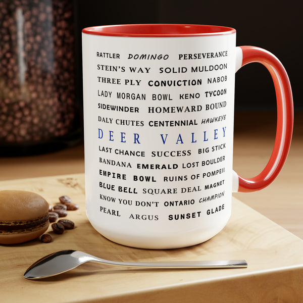 Deer Valley - Two-Tone Coffee Mug, 15oz