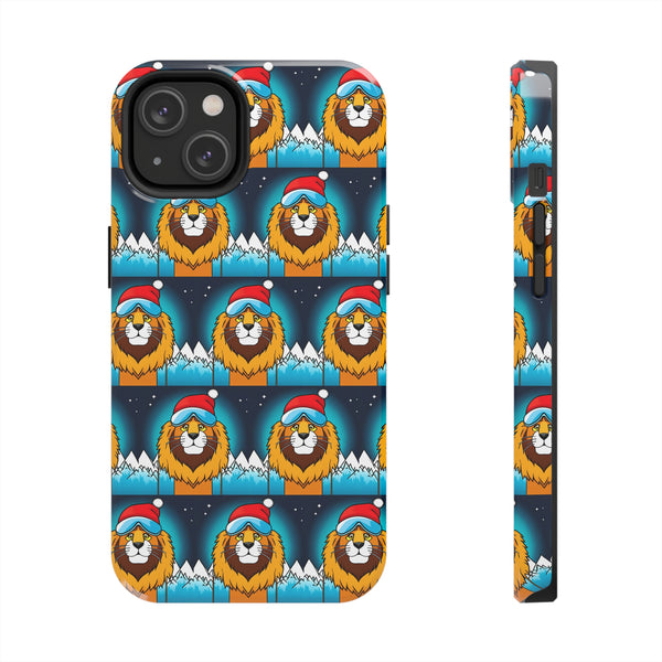 Skiing Lion - Tough Phone Case, Case-Mate