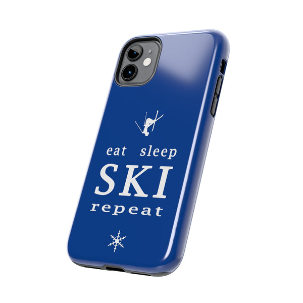 Eat Sleep SKI blue - Tough Phone Case, Case-Mate