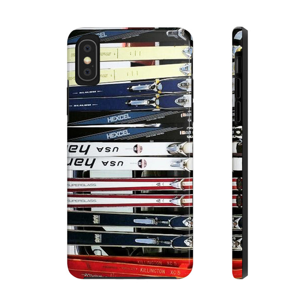 Vintage Skis - Tough Phone Case, Case-Mate