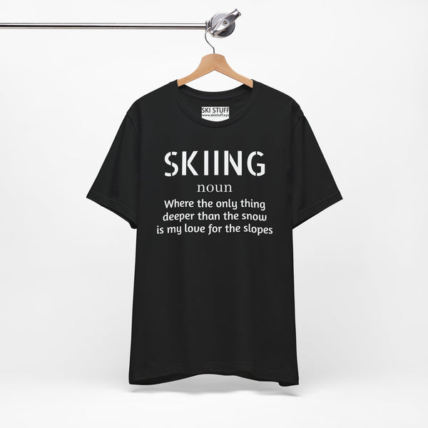 Skiing Love - Short Sleeve Shirt
