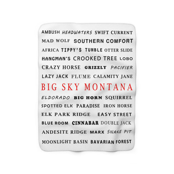 Big Sky Montana - Fleece Blanket