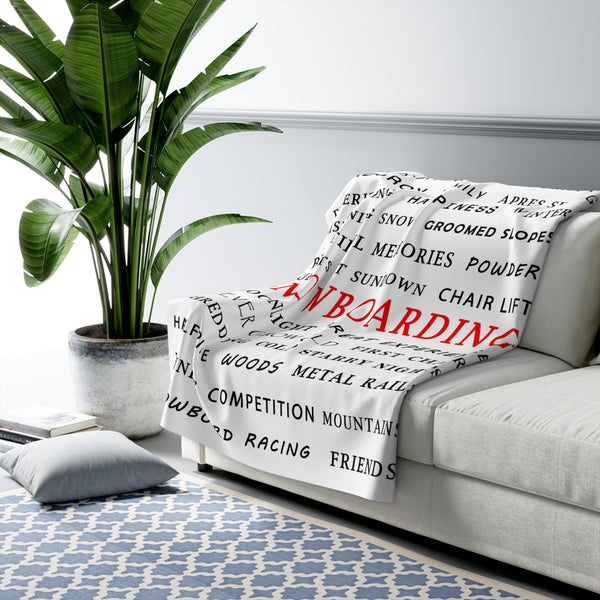 Snowboarding - Fleece Blanket