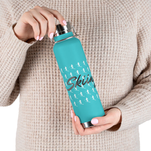 Skiing Vacuum Insulated Bottle, Skiing Bottle, Skier Gifts