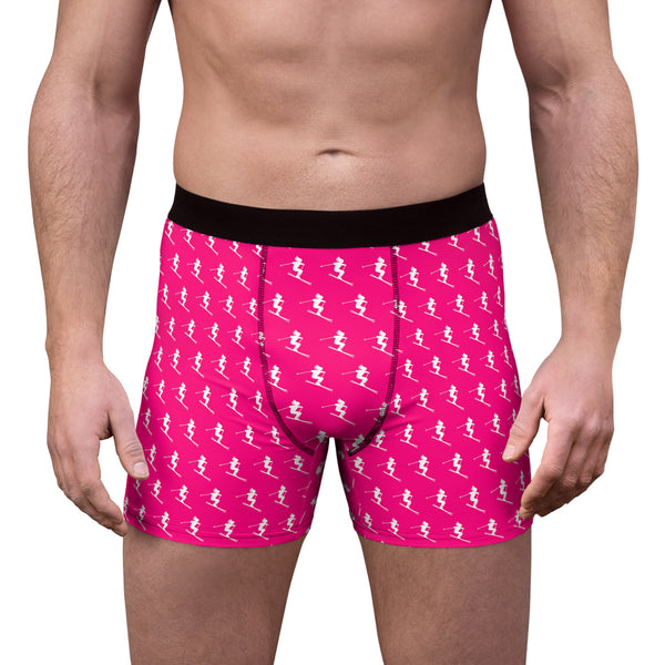 Skiers - Pink Men's Boxer Briefs