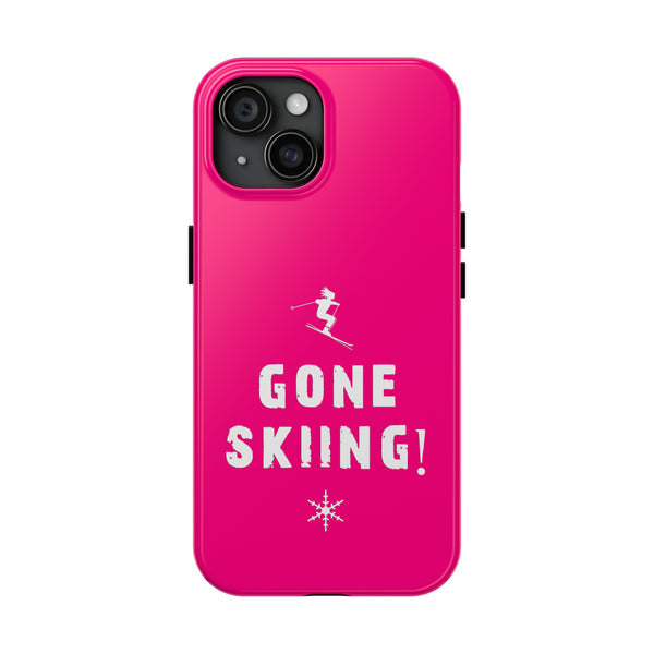 Gone Skiing Pink - Tough Phone Case, Case-Mate