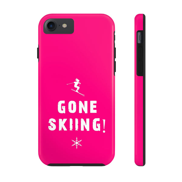 Gone Skiing Pink - Tough Phone Case, Case-Mate