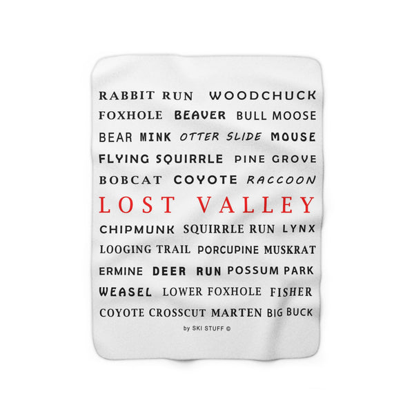 Lost Valley, Maine - Fleece Blanket