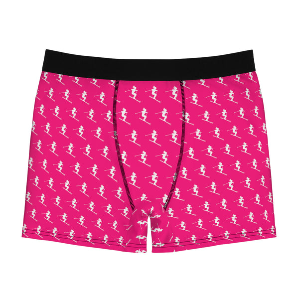 Skiers - Pink Men's Boxer Briefs