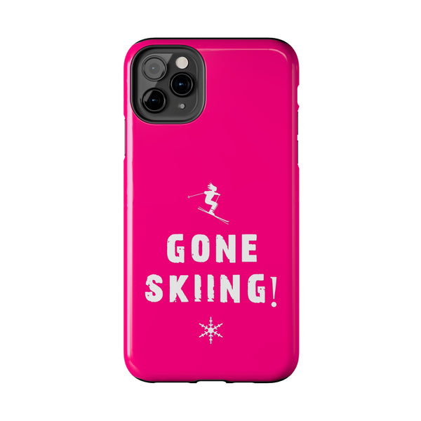 Gone Skiing Pink - Tough Phone Case, Case-Mate