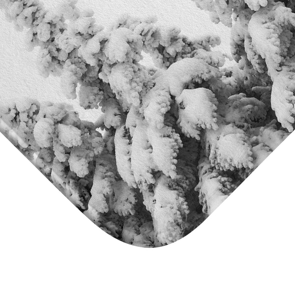 Snow covered Pines - Bath Mat