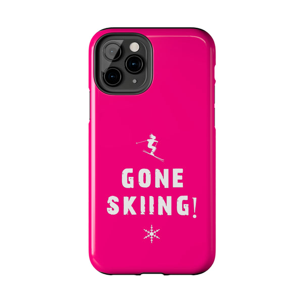 Gone Skiing Pink - Tough Phone Case, Case-Mate