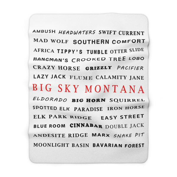 Big Sky Montana - Fleece Blanket