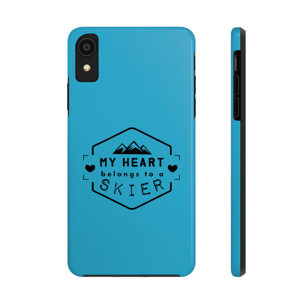 My Heart Belongs to a Skier - Tough Phone Case, Case-Mate