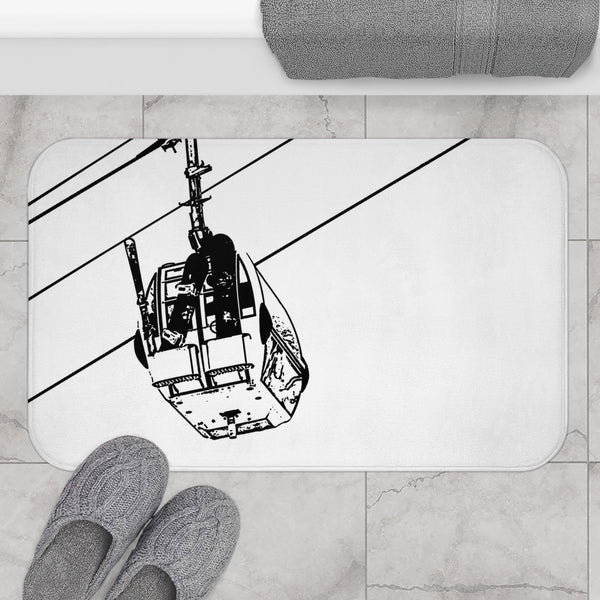 ski decor bath mat