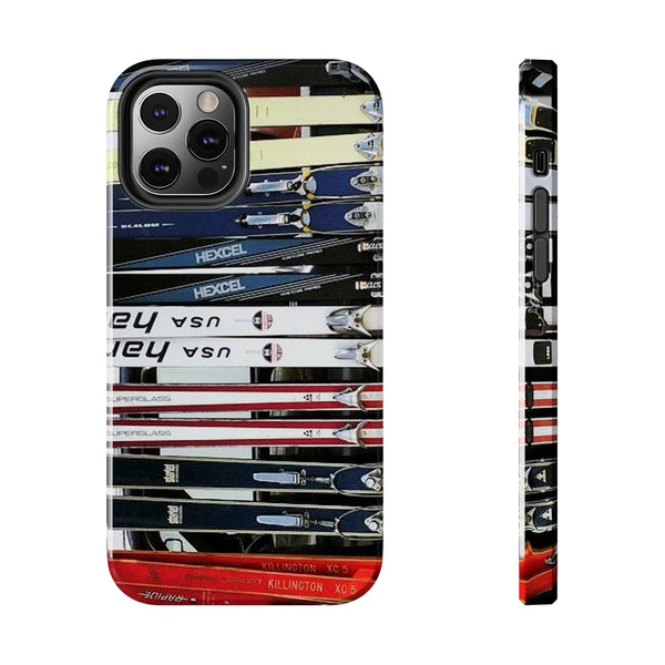 Vintage Skis - Tough Phone Case, Case-Mate