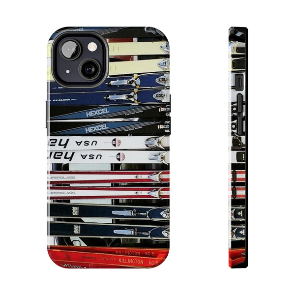 Vintage Skis - Tough Phone Case, Case-Mate