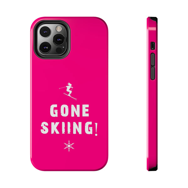 Gone Skiing Pink - Tough Phone Case, Case-Mate