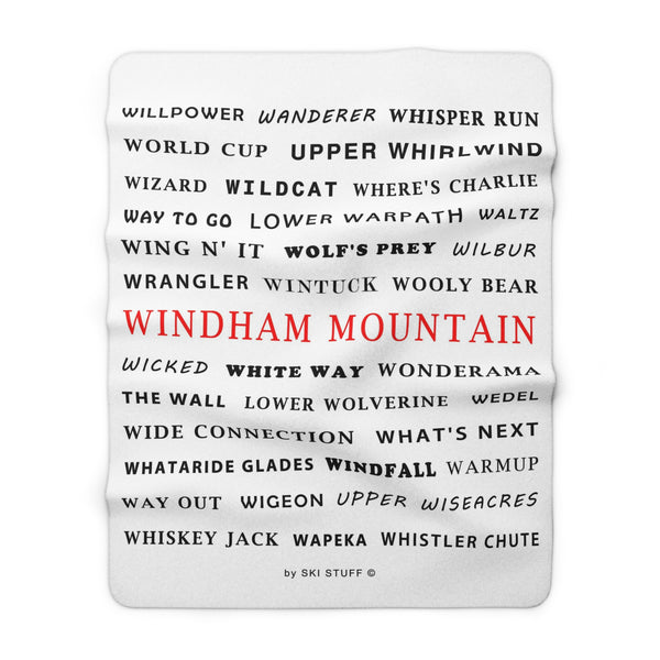 Windham Mountain, New York State - Fleece Blanket