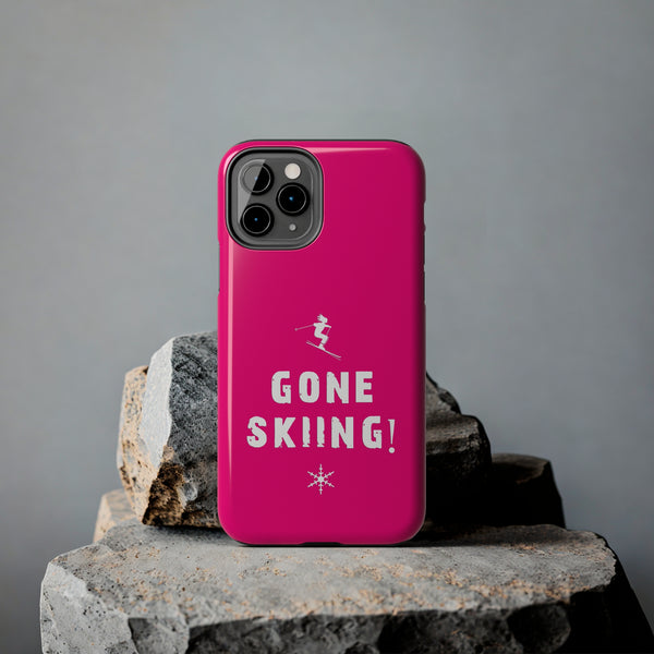 Gone Skiing Pink - Tough Phone Case, Case-Mate