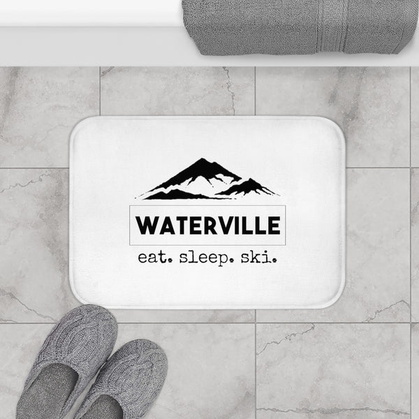 small bath mat ski decor
