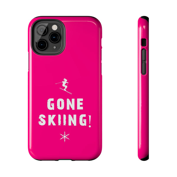 Gone Skiing Pink - Tough Phone Case, Case-Mate