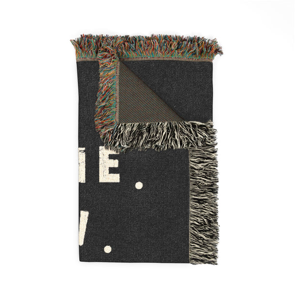 Woven Blanket — "I Came, I Saw, I Skied" ASPEN - Ski Throw