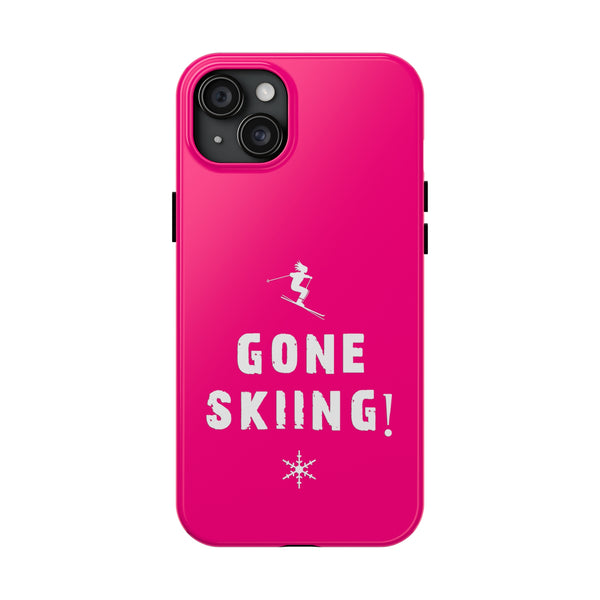 Gone Skiing Pink - Tough Phone Case, Case-Mate