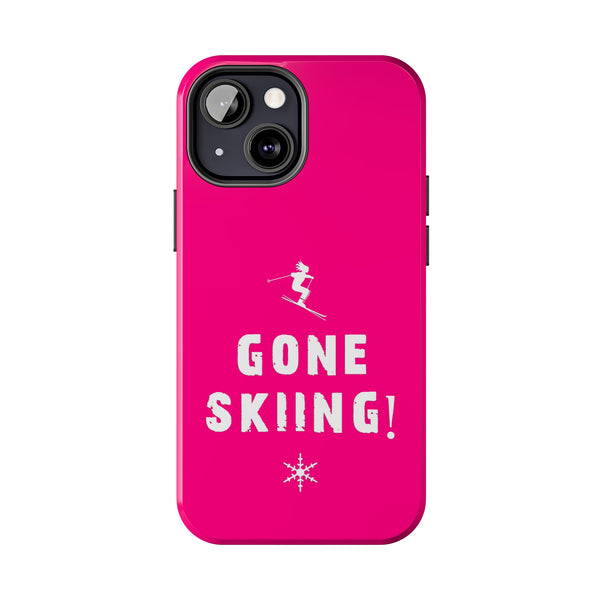 Gone Skiing Pink - Tough Phone Case, Case-Mate