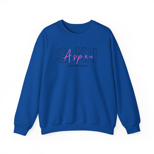 Ski Aspen Colorado - Unisex Crewneck Sweatshirt, Ski Lovers Gifts